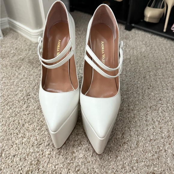 Andrea wazen double jeu Mary Jane platform pump heels *brand new* - Picture 3 of 5